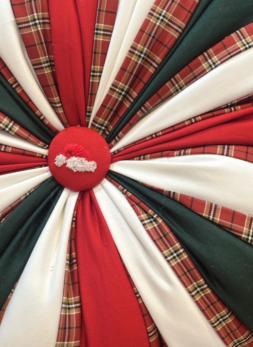 CHRISTMAS ROUND PATCH WORK CUSHIONS