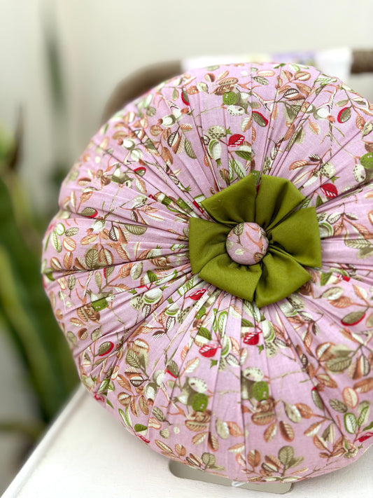 Gul Gulaab Cushions - Light Pink & Green (Set of 2)