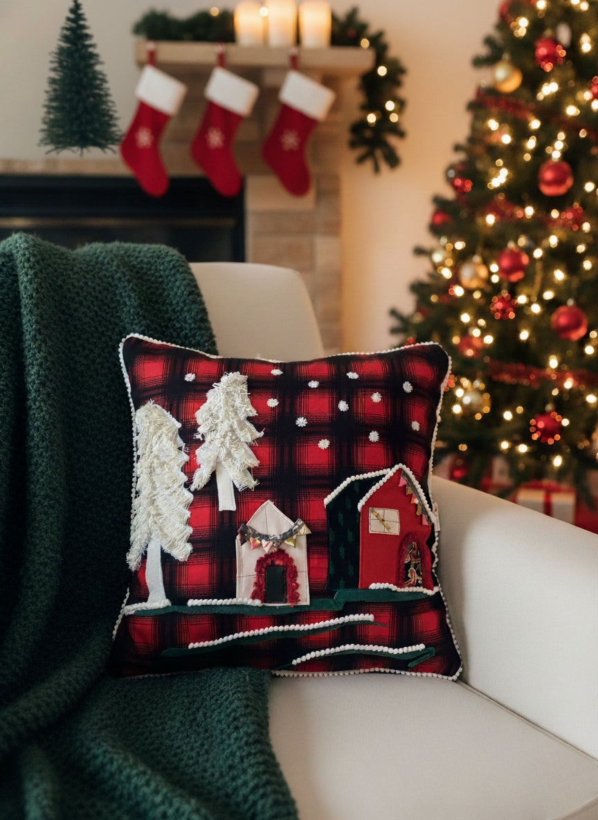 Christmas special scrapbook cushion cover