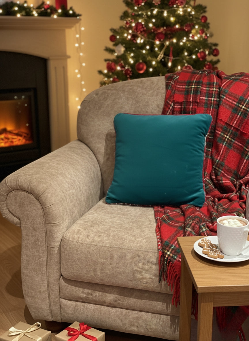 CHRISTMAS SPECIAL REMOVABLE BOW CUSHION COVER