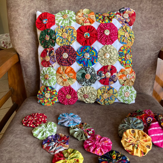 YO YO CUSHION COVERS-MULTI (Set of 2)